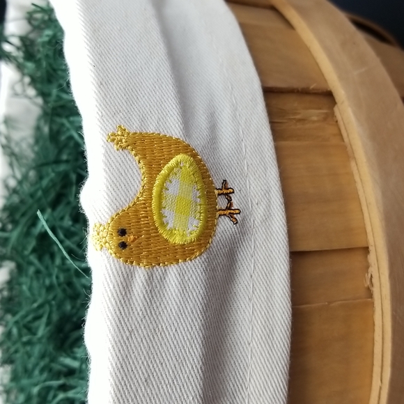 2 Decorative Wood Spring Baskets with 18 Decorative Eggs 5 Chicks & 1 Eggholder - Picture 9 of 15